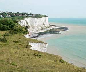 Walk along the White Cliffs of Dover in Kent. Photograph by Gokhan Tanriover